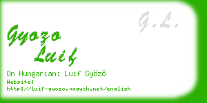 gyozo luif business card