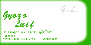 gyozo luif business card